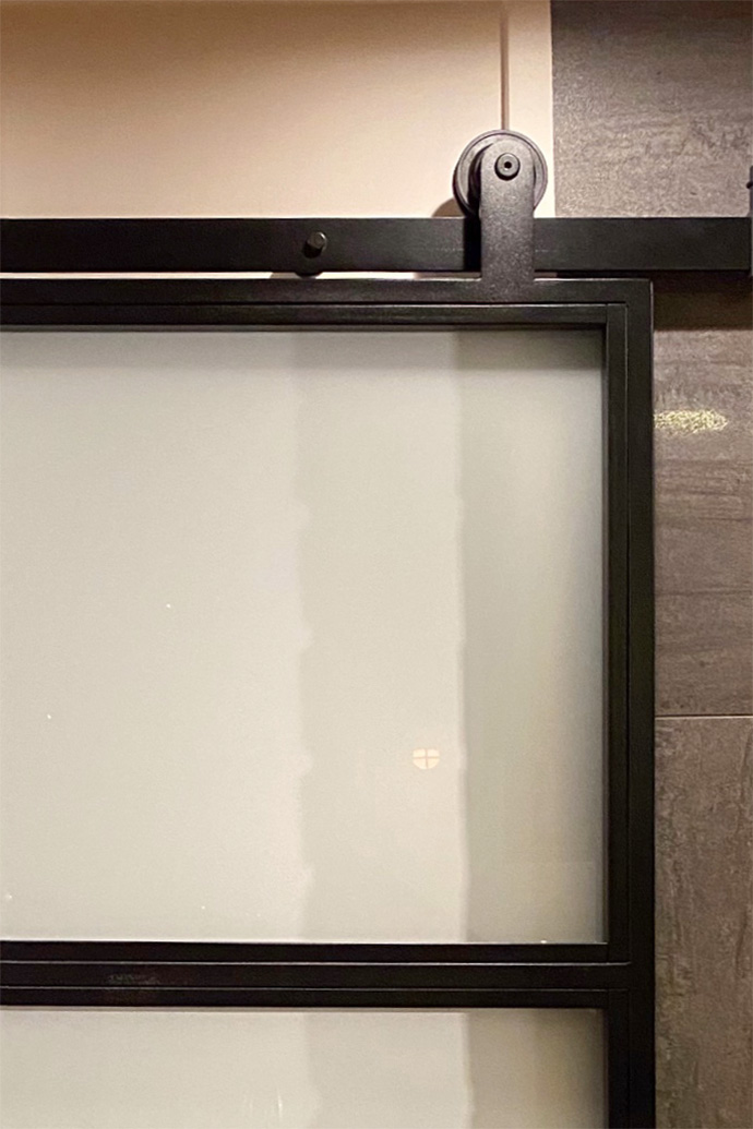 Loft Türen mit glas, Metall Schiebetür mit Glas