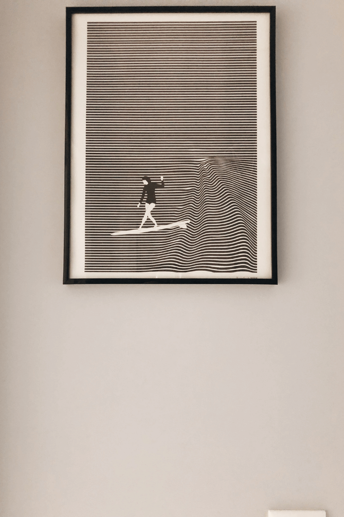 Wanddekorationen, Schwarzweißbild für die Wand