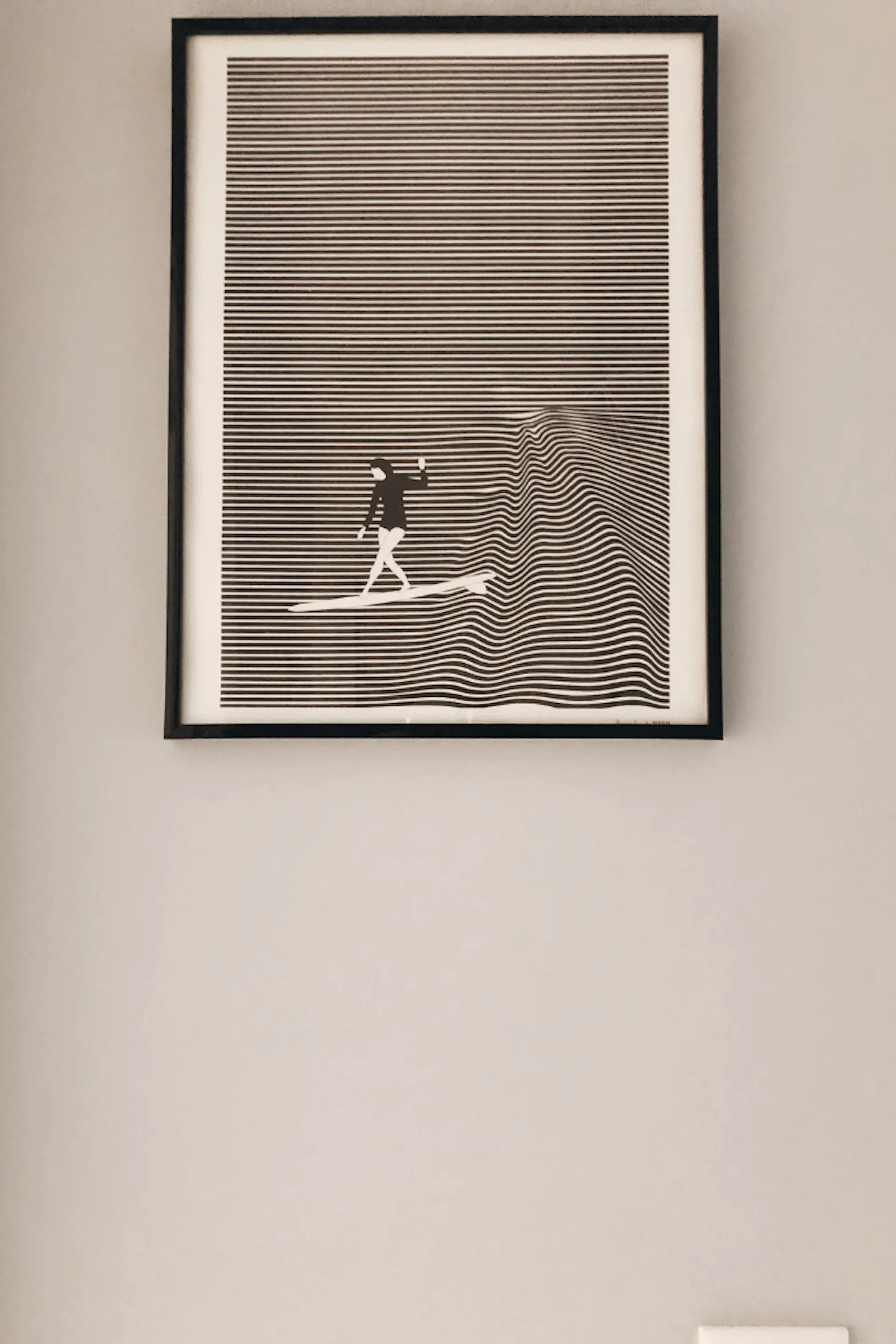 Wanddekorationen, Schwarzweißbild für die Wand