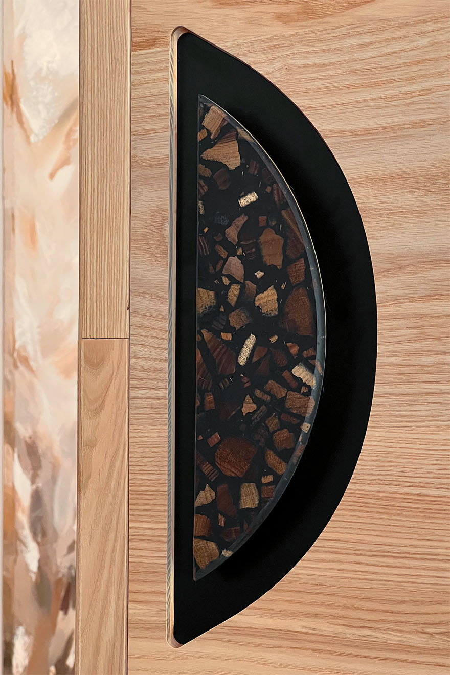 Türgriff aus Holz Terrazzo