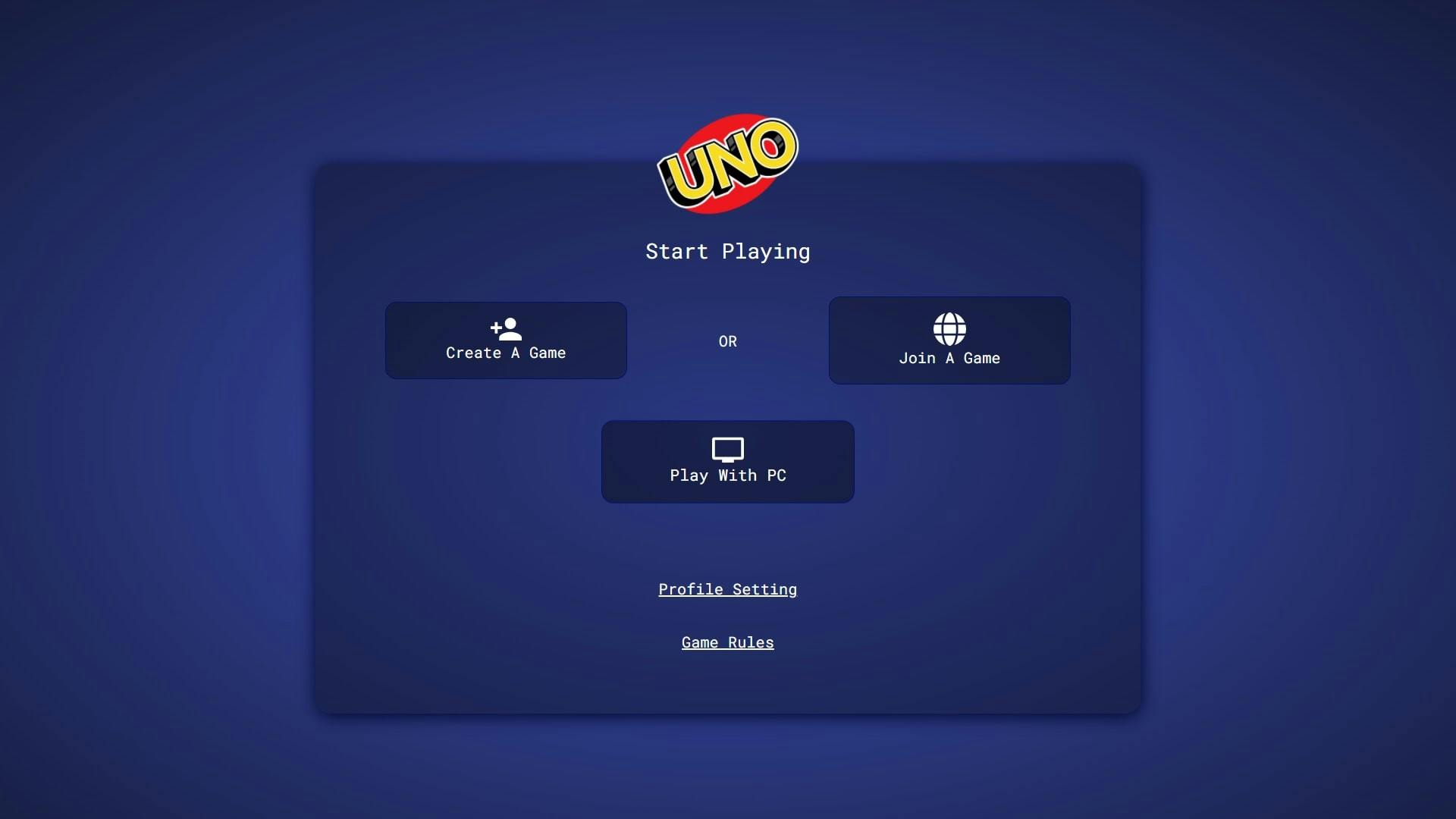 Github/uno-online: Two player online game of UNO. Made using React