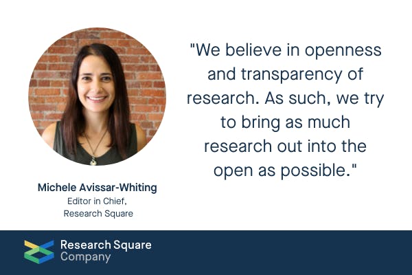 Michele Avissar-Whiting, Editor in Chief of Research Square