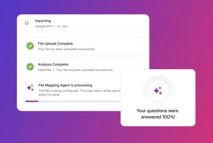 Responsive AI agent mockup