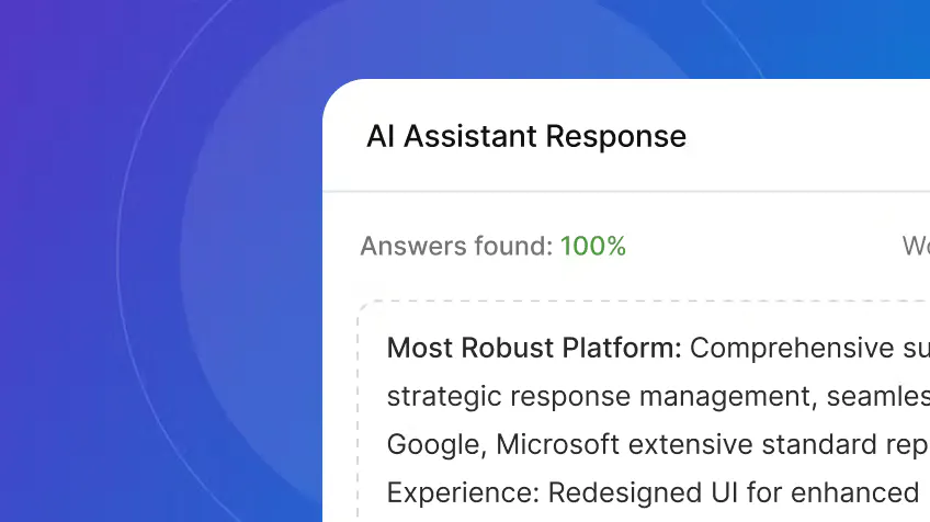 Responsive UI mockup of AI Assistant
