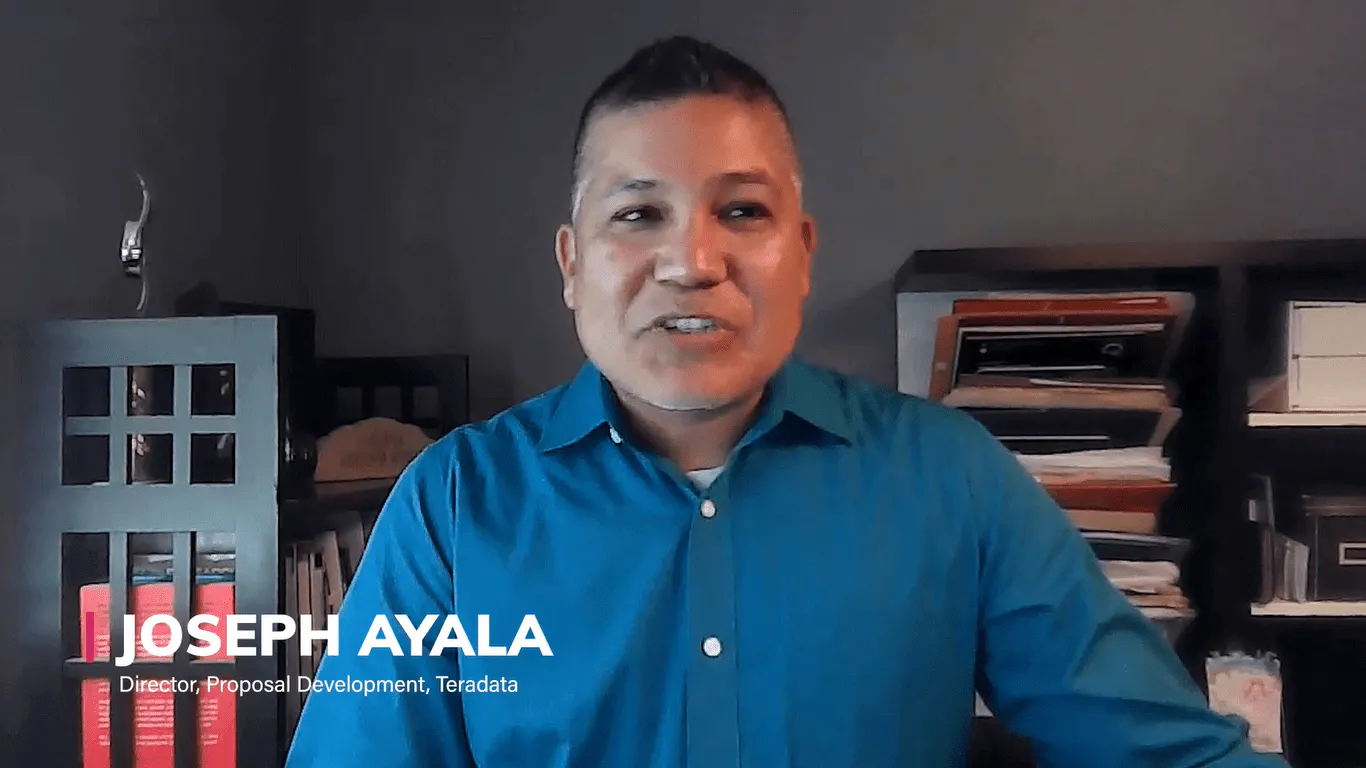 Screenshot of Joseph Ayala's video interview