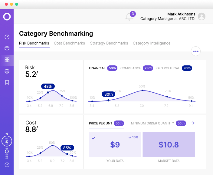 Beroe | Procurement Technology Screenshot