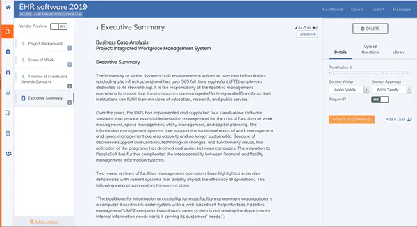 Business Requirements Executive Summary
