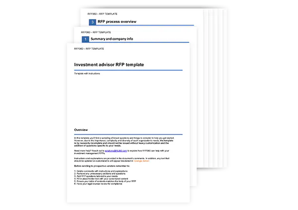Investment management RFP template - RFP360 - investment rfp template | investment advisor RFP template