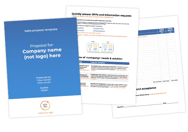 Sales proposal template