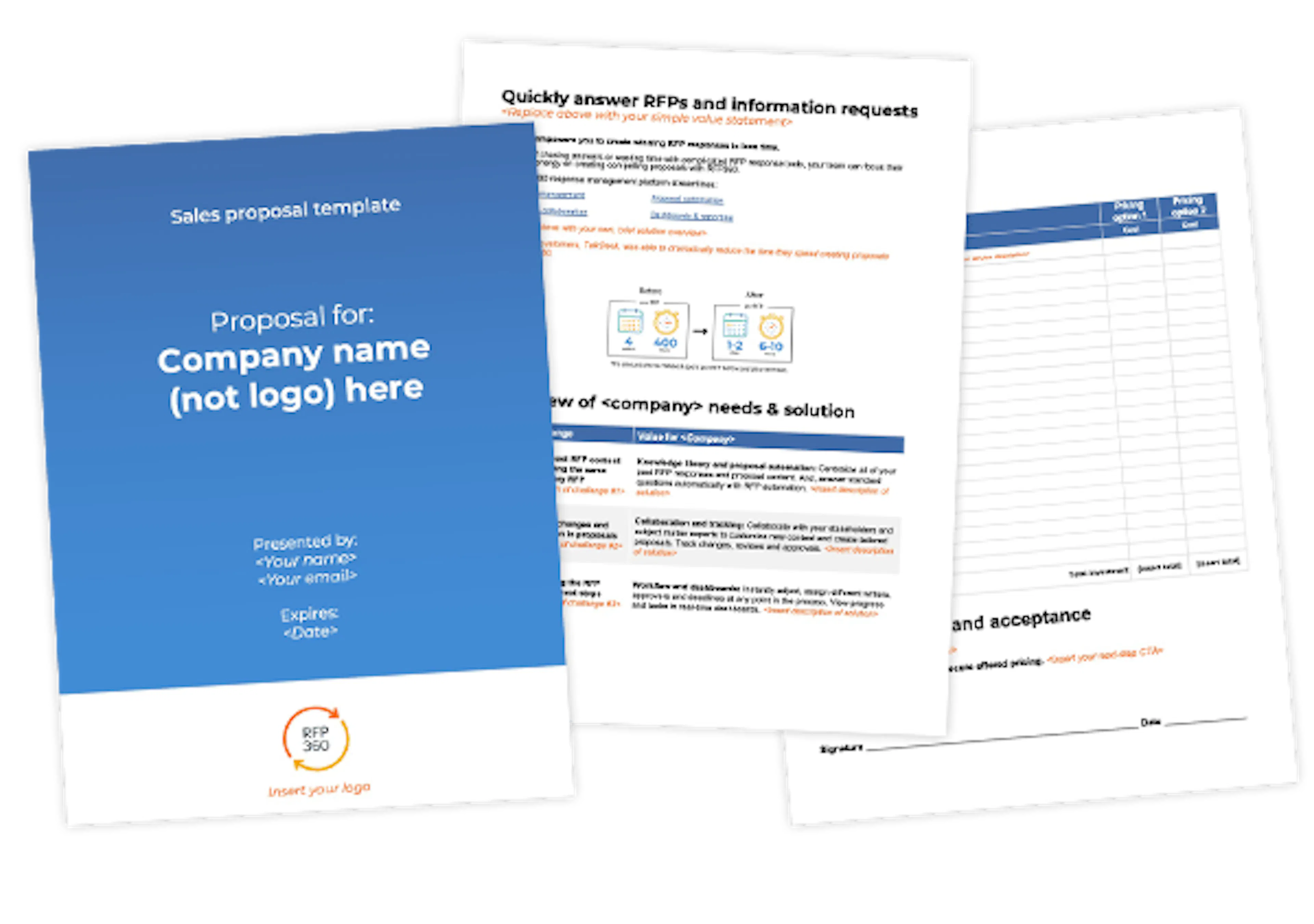 Sales proposal template