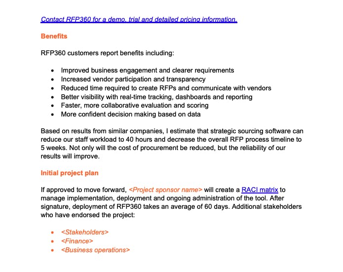 Strategic Sourcing Software Business Case 2