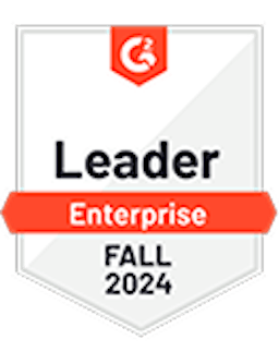 g2 awward badge - enterprise leader 2024