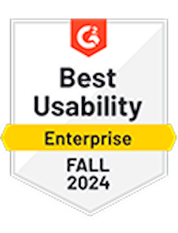 g2 awward badge - best enterprise usability - 2024