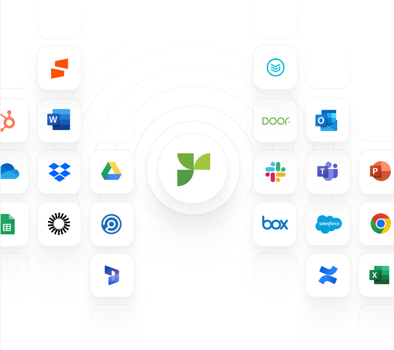 Integrations hero logos