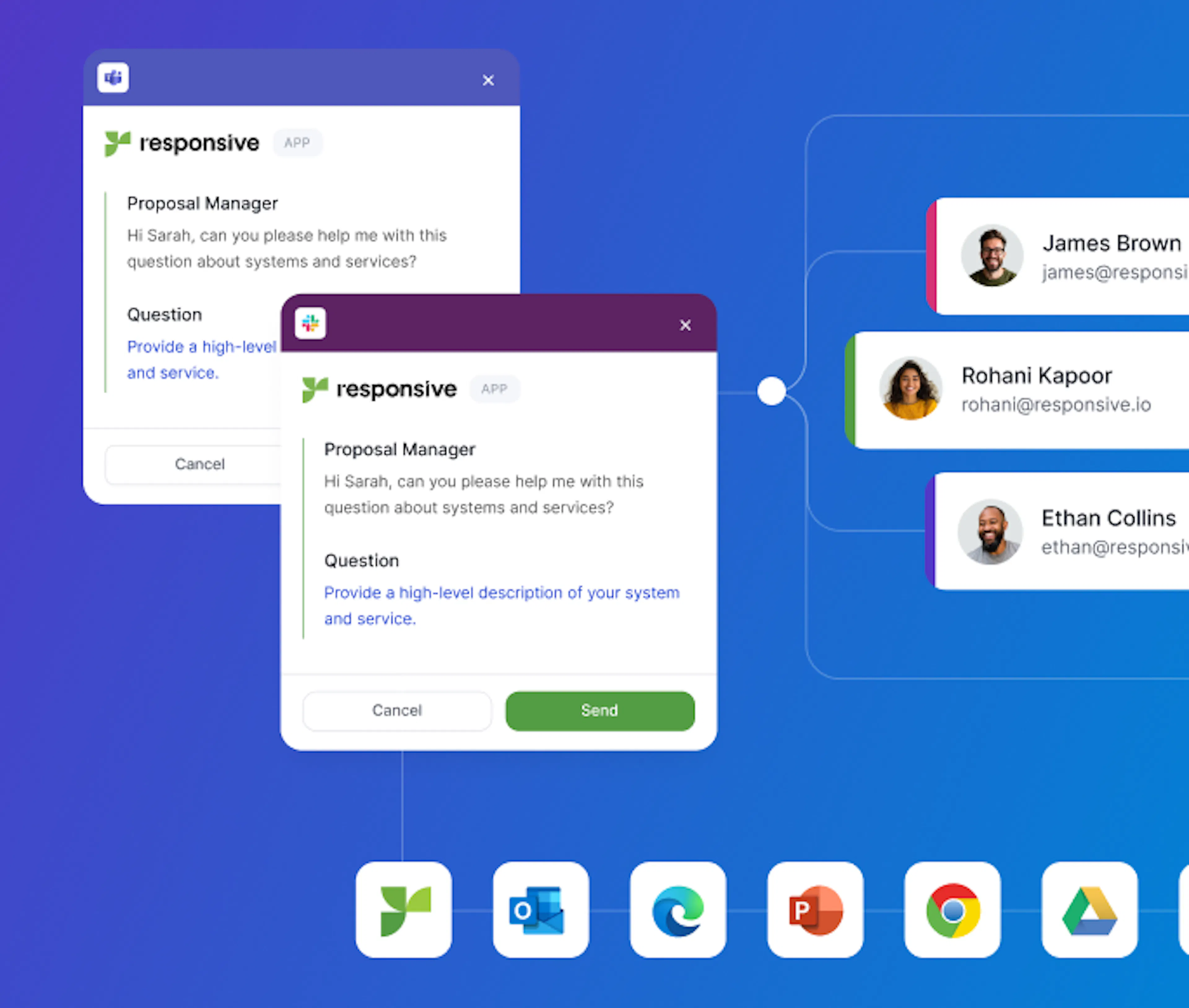 Responsive platform graphic