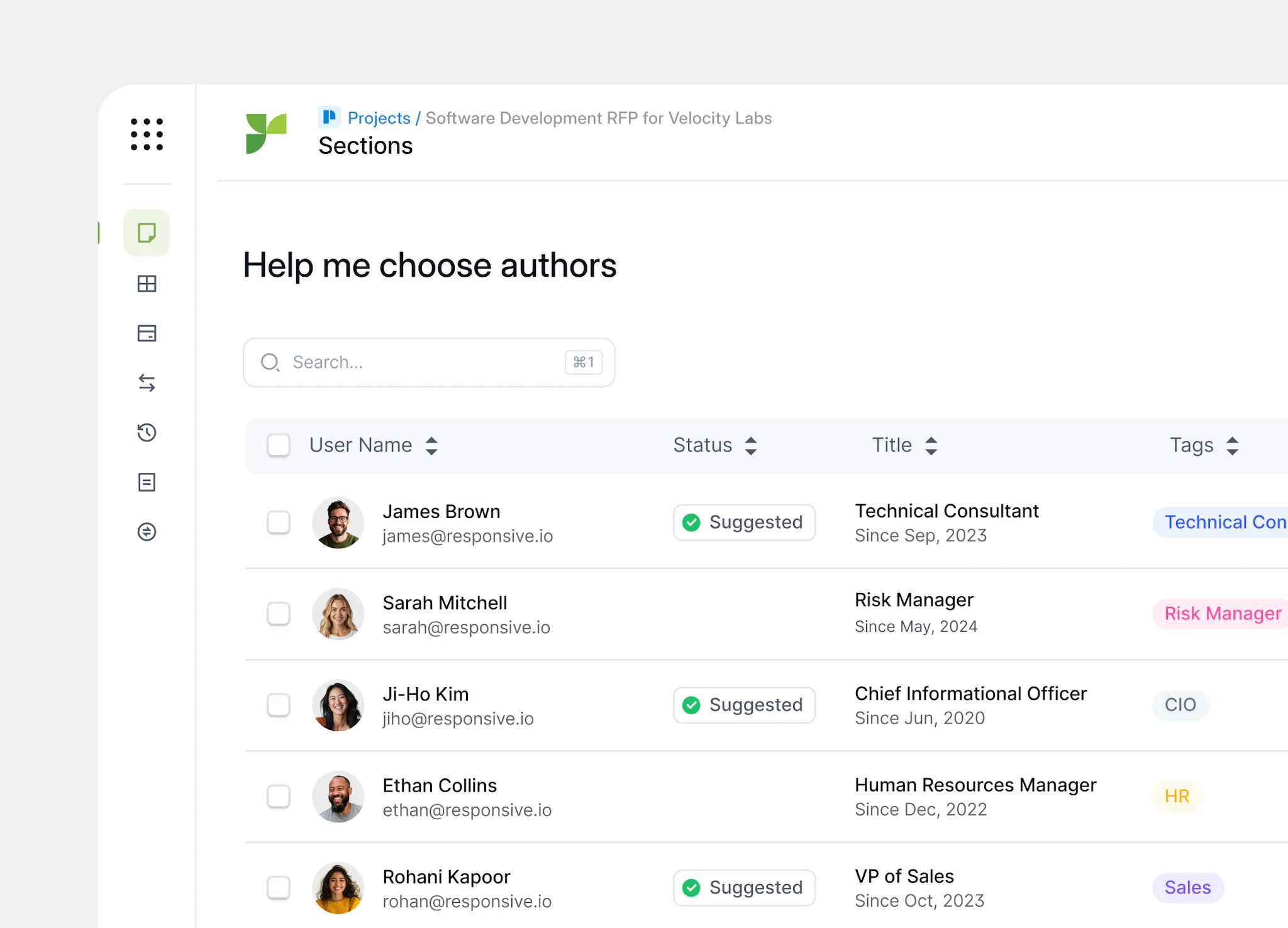 Response Projects | AI-Powered RFP & Questionnaire Management | Responsive