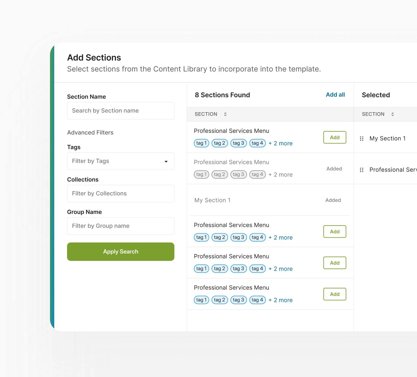 RFP content library