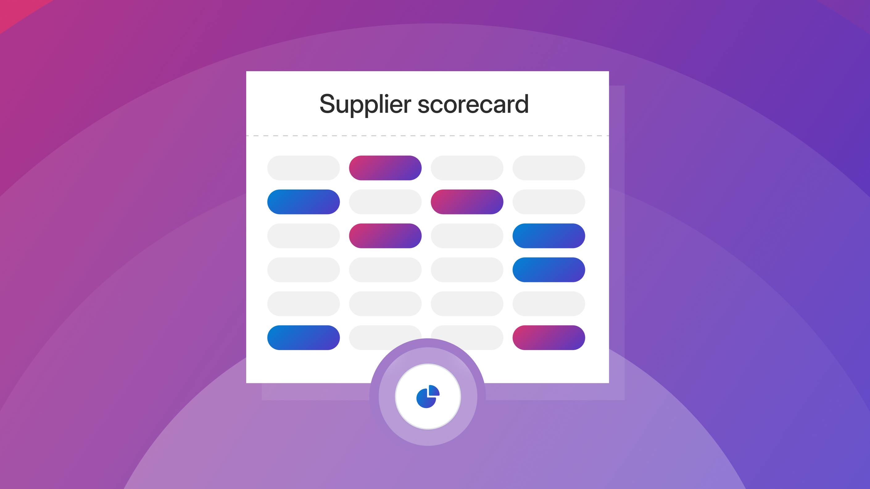 supplier scorecard illustration