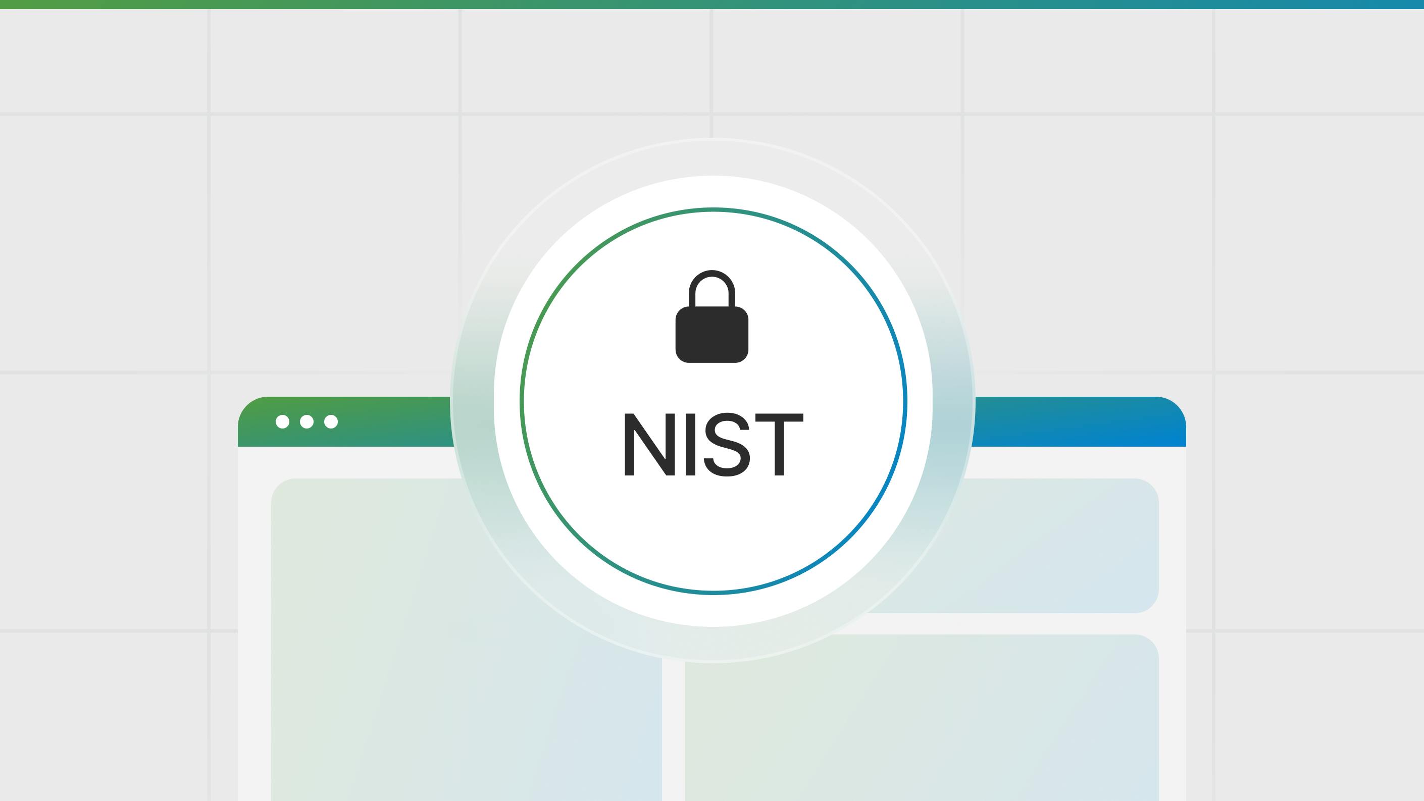 Blog hero graphic for NIST compliance software