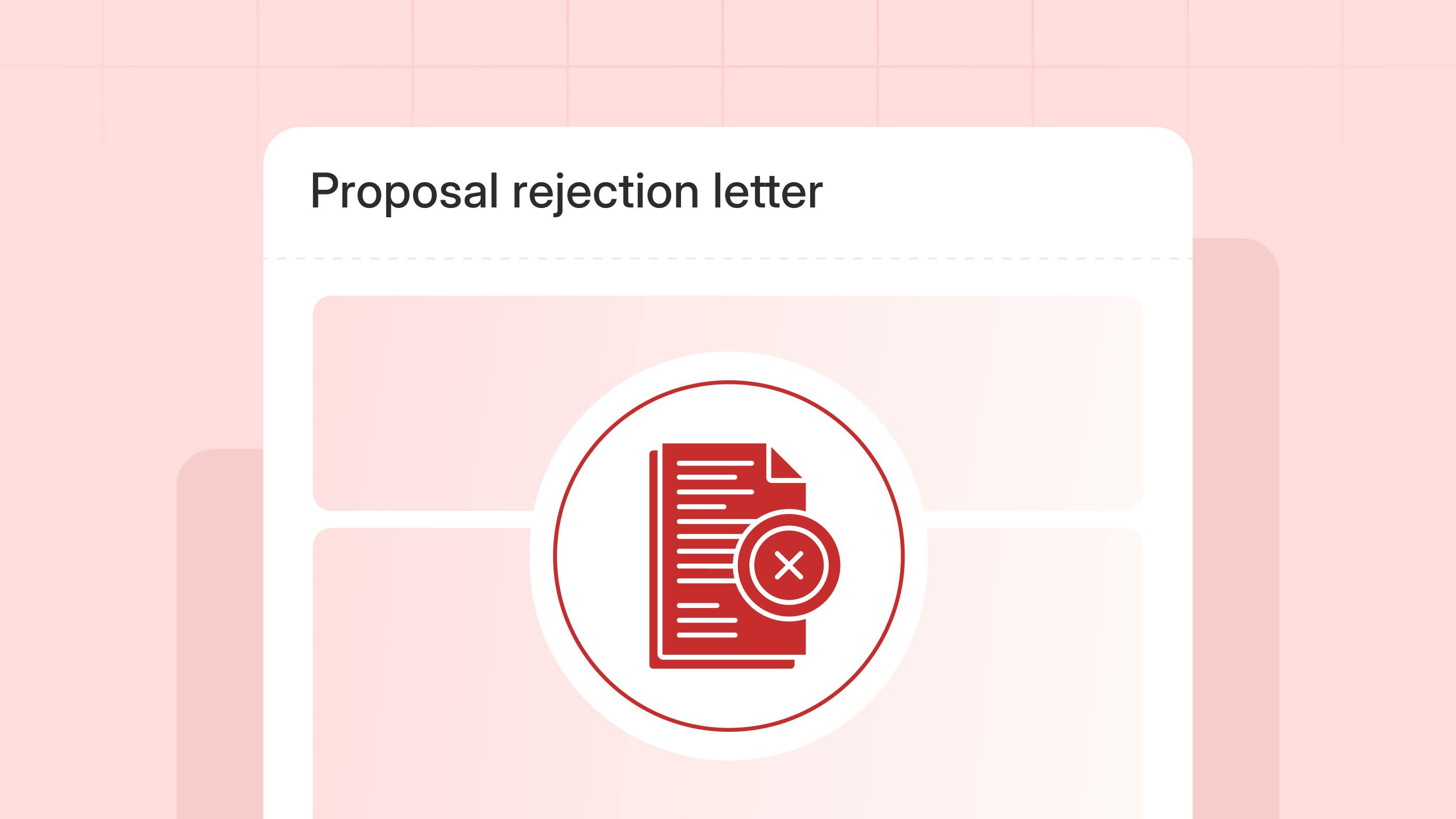 Proposal rejection letter blog header