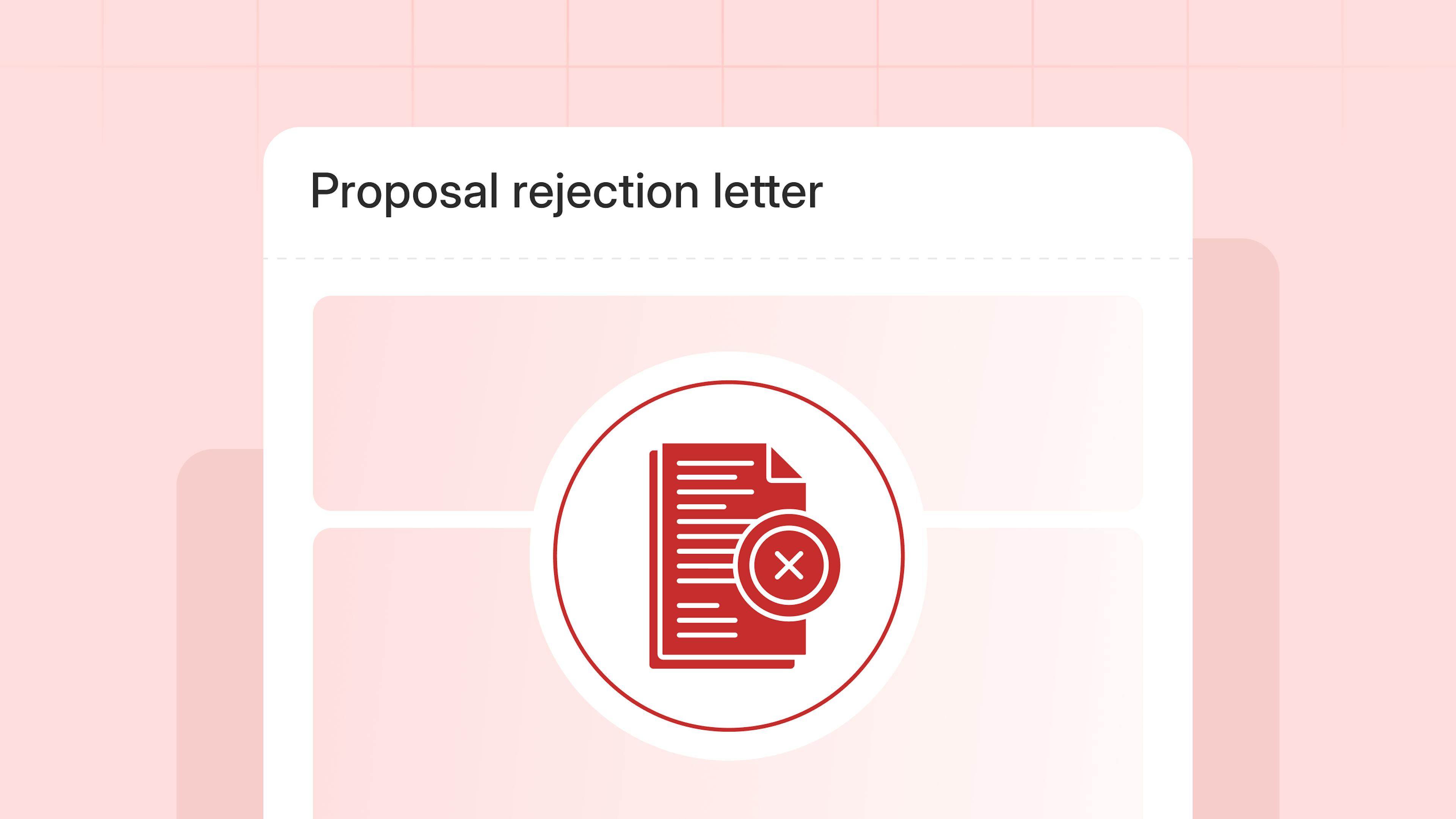 Proposal rejection letter blog header