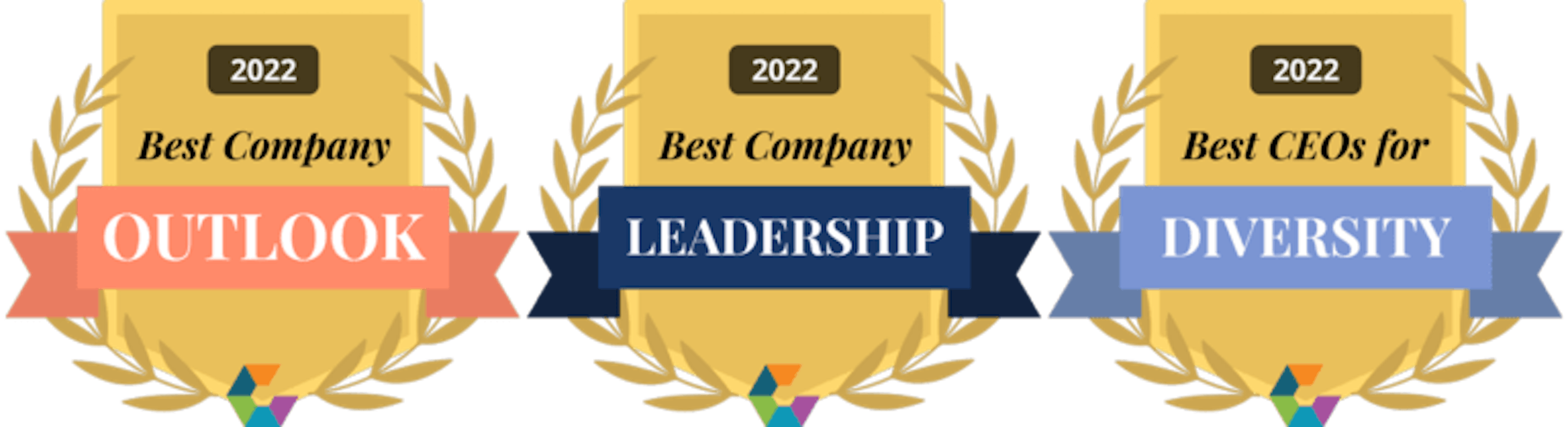 Comparably awards logos