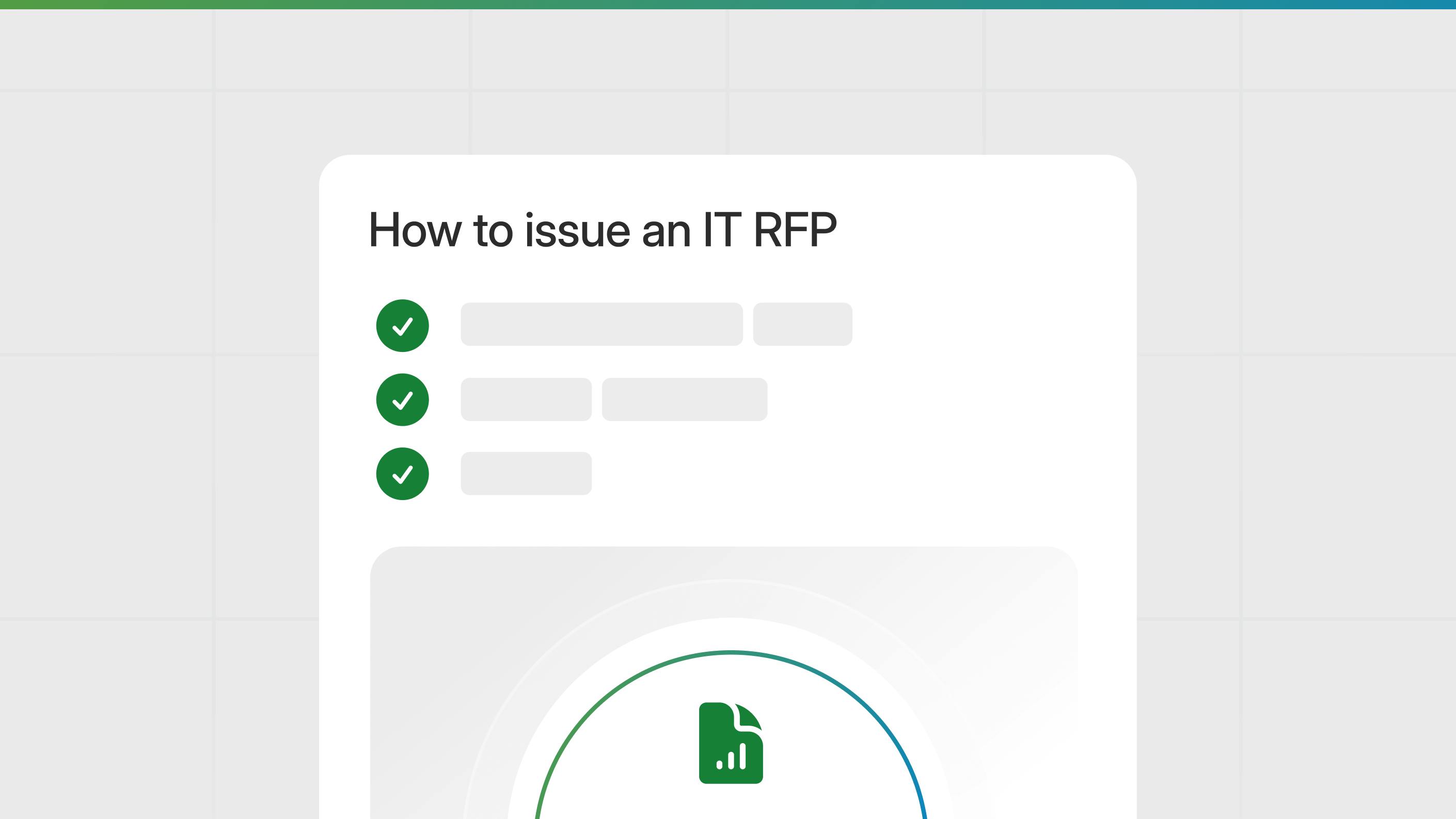 illustration with phrase, "How to issue an IT RFP"