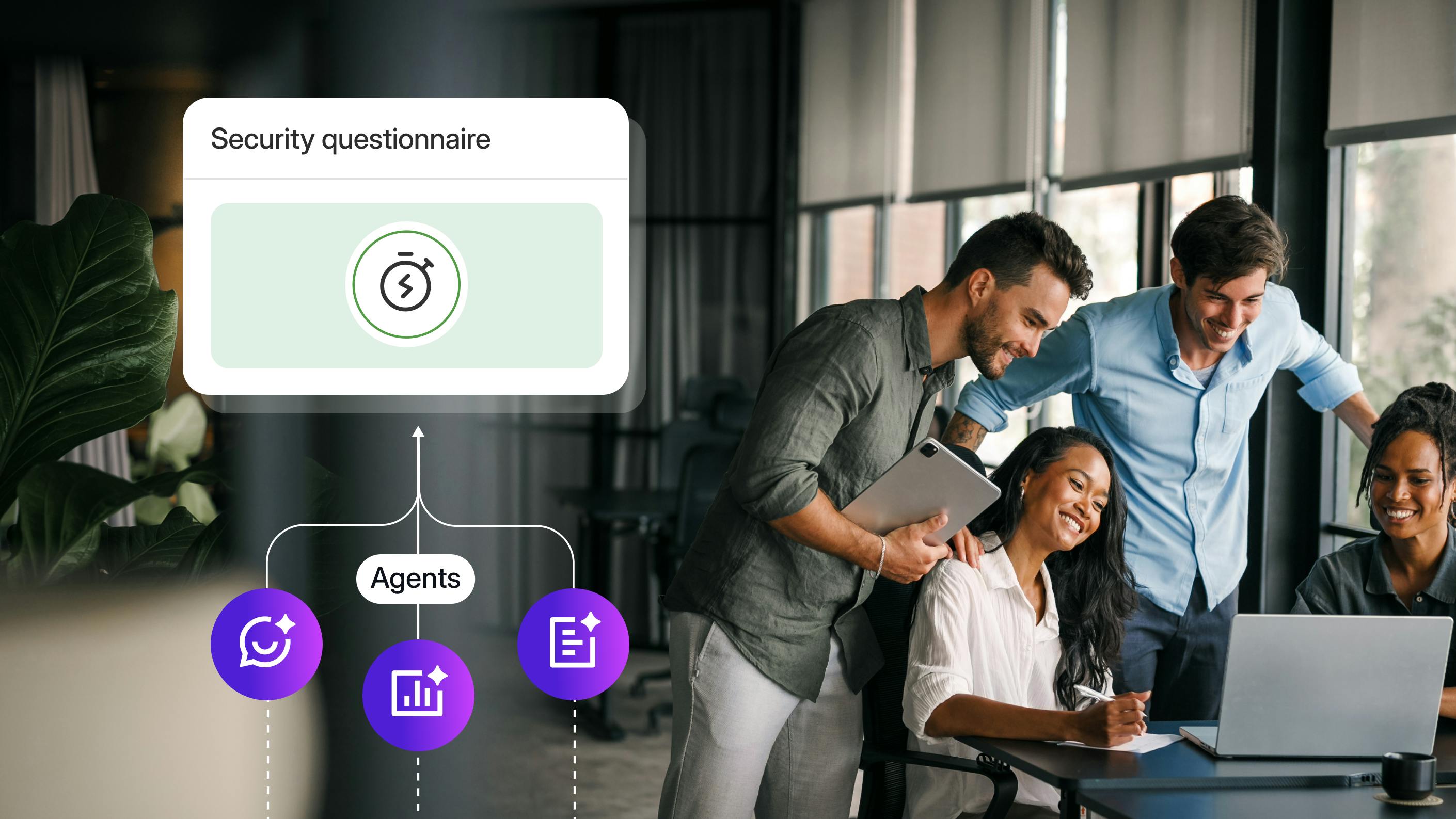 AI agents and security questionnaires blog header