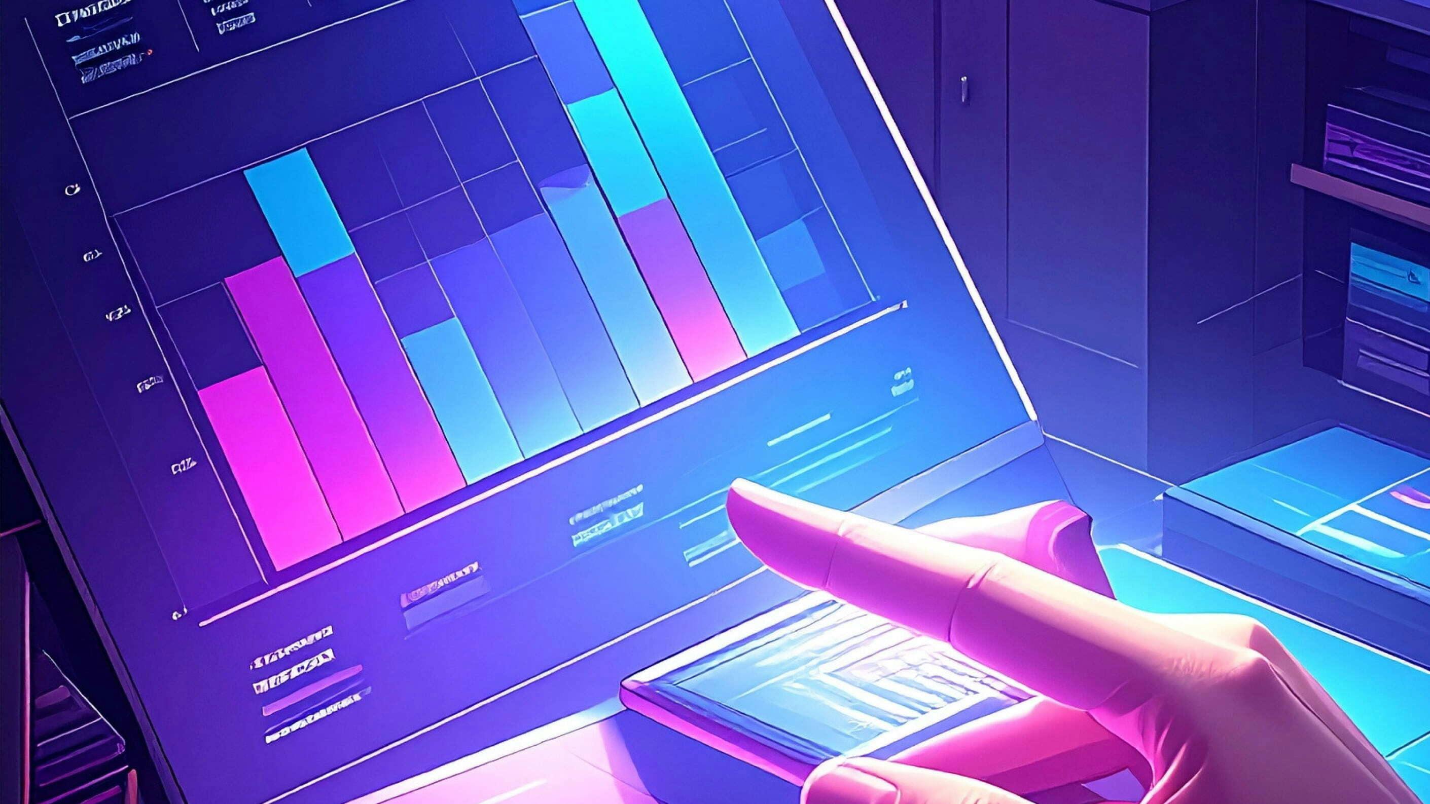 Asset management data chart