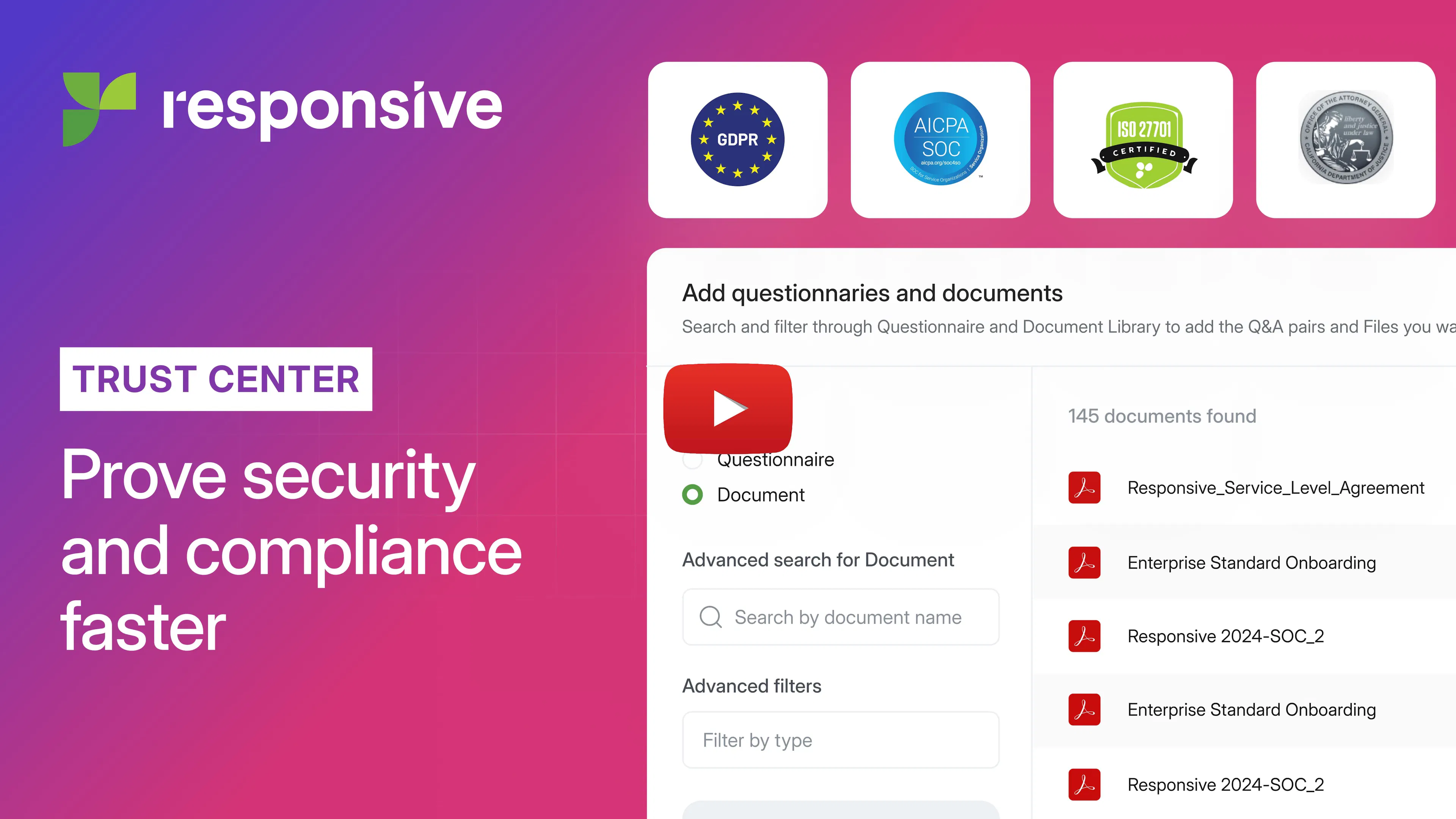 Trust Center website YouTube graphic