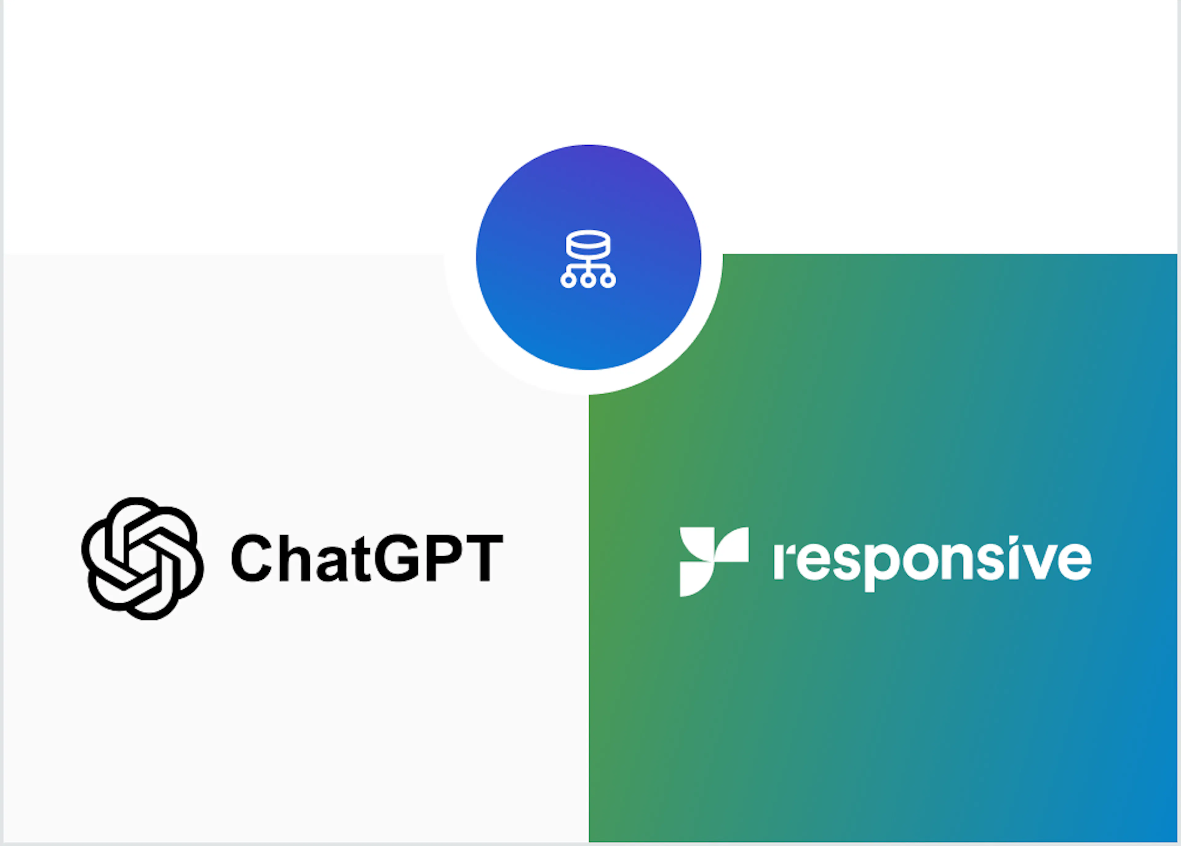 Responsive on ChatGPT integration logos mobile version