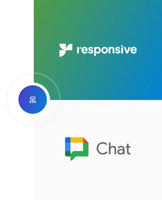 Google Chat and Responsive logo integration vertical