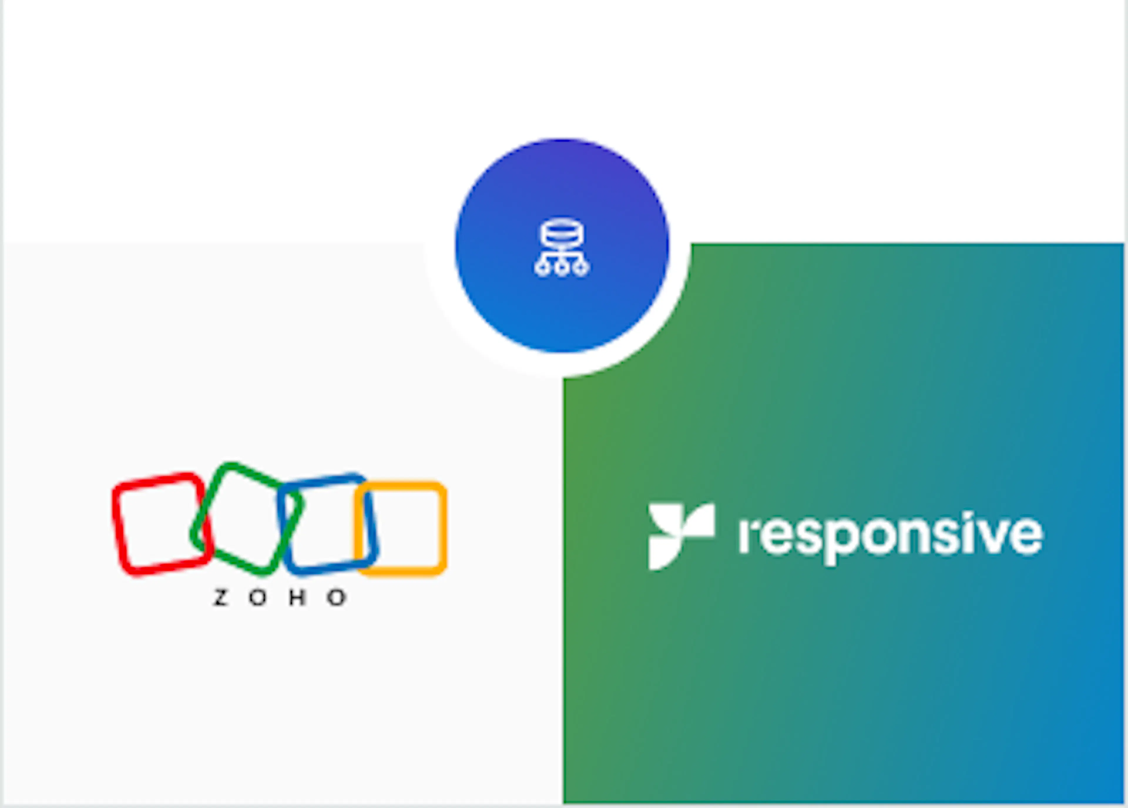 Zoho and Responsive logo integration horizontal mobile