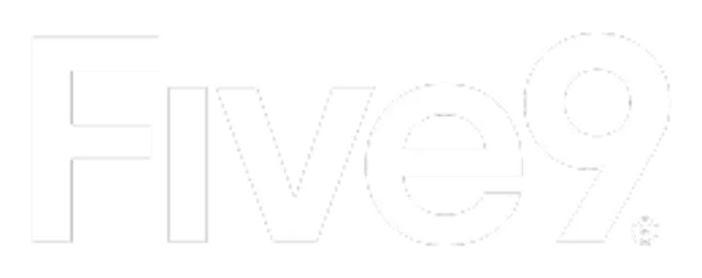 Five9 white logo