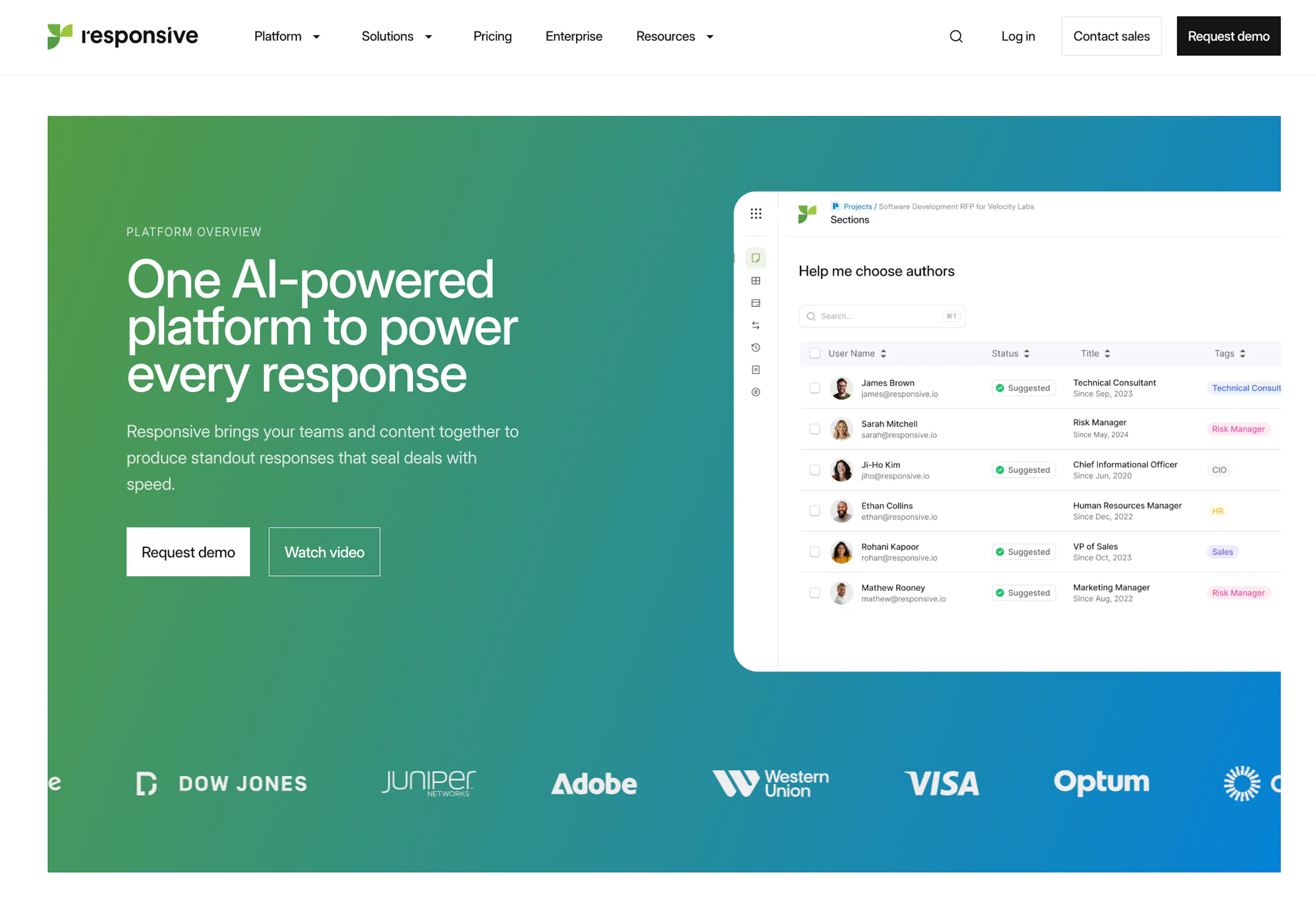 Responsive is one of the top tender management software platforms