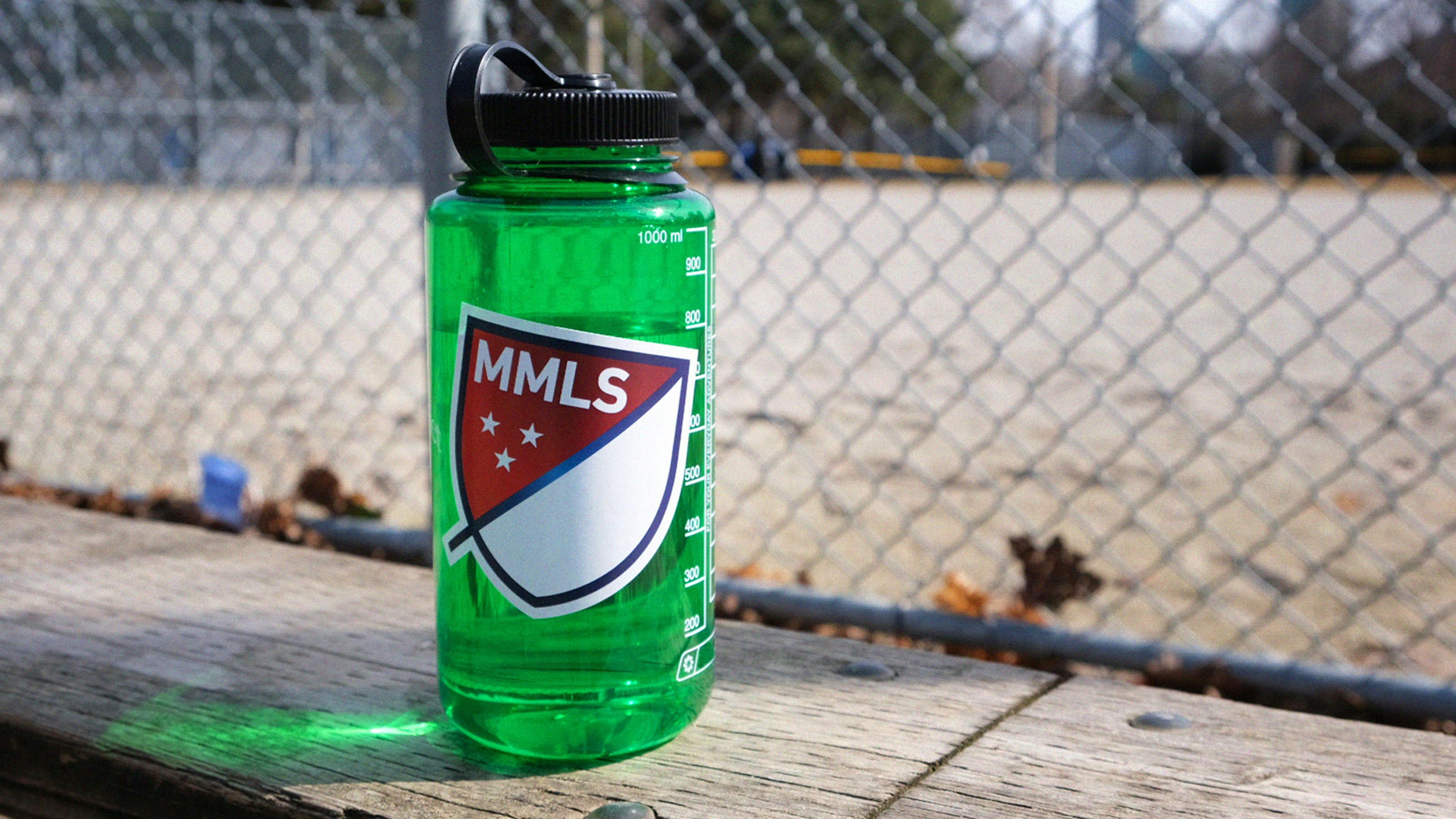 MMLS sticker on a water bottle.