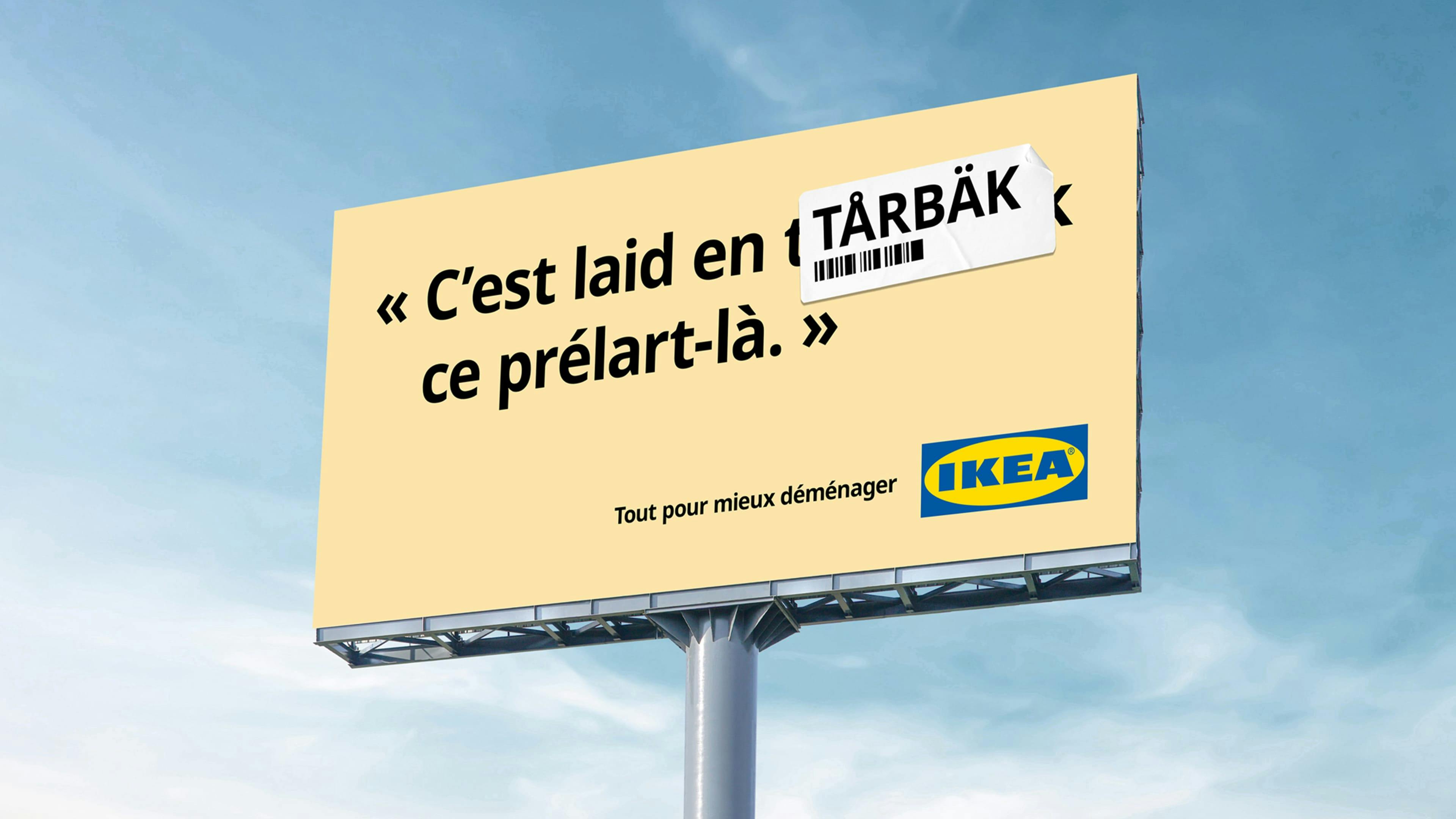 IKEA billboard "Tarbak"