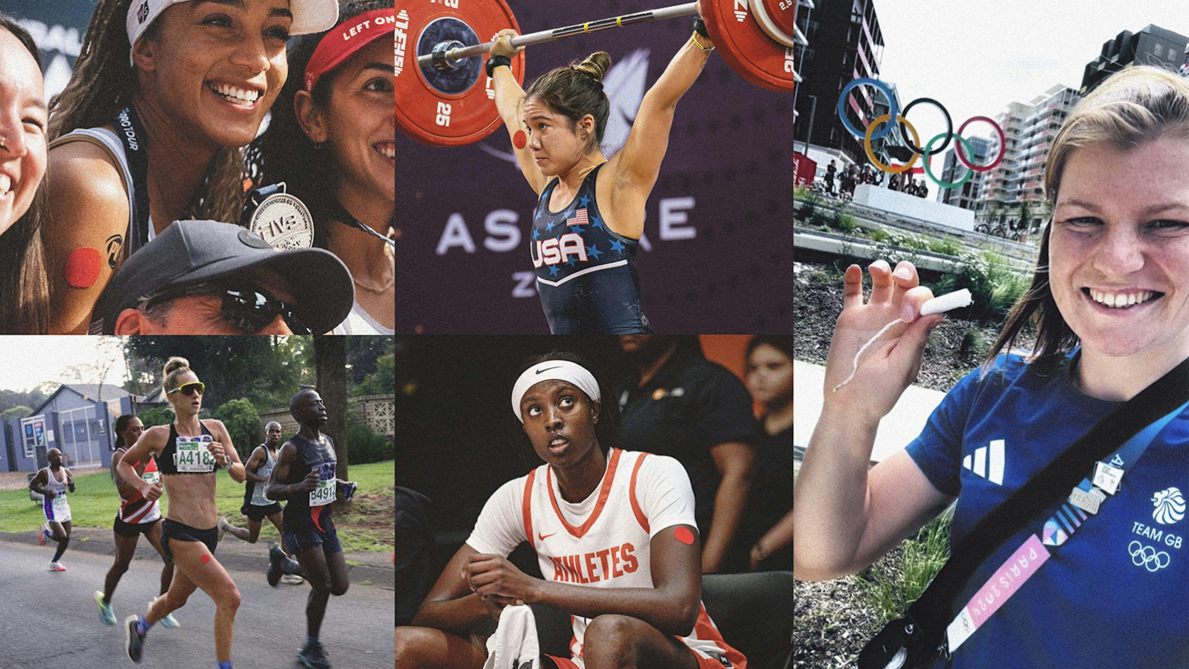 Athletes who joined the Sport Your Period movement: Brandie Wilkerson, Jourdan Delacruz, Emma Pallant-Browne, Laeticia Amihere, Tess Howard