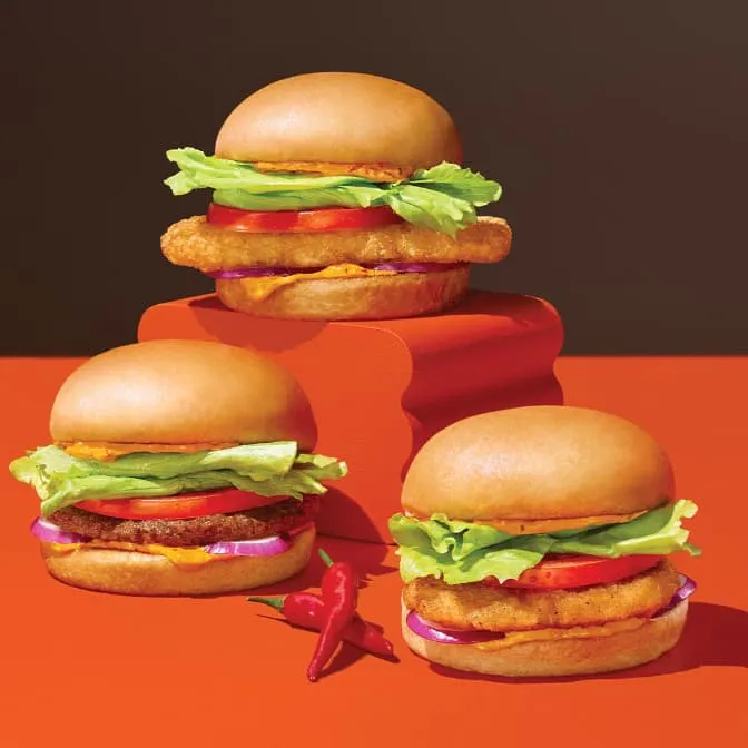 A&W Spicy Piri Piri Burgers