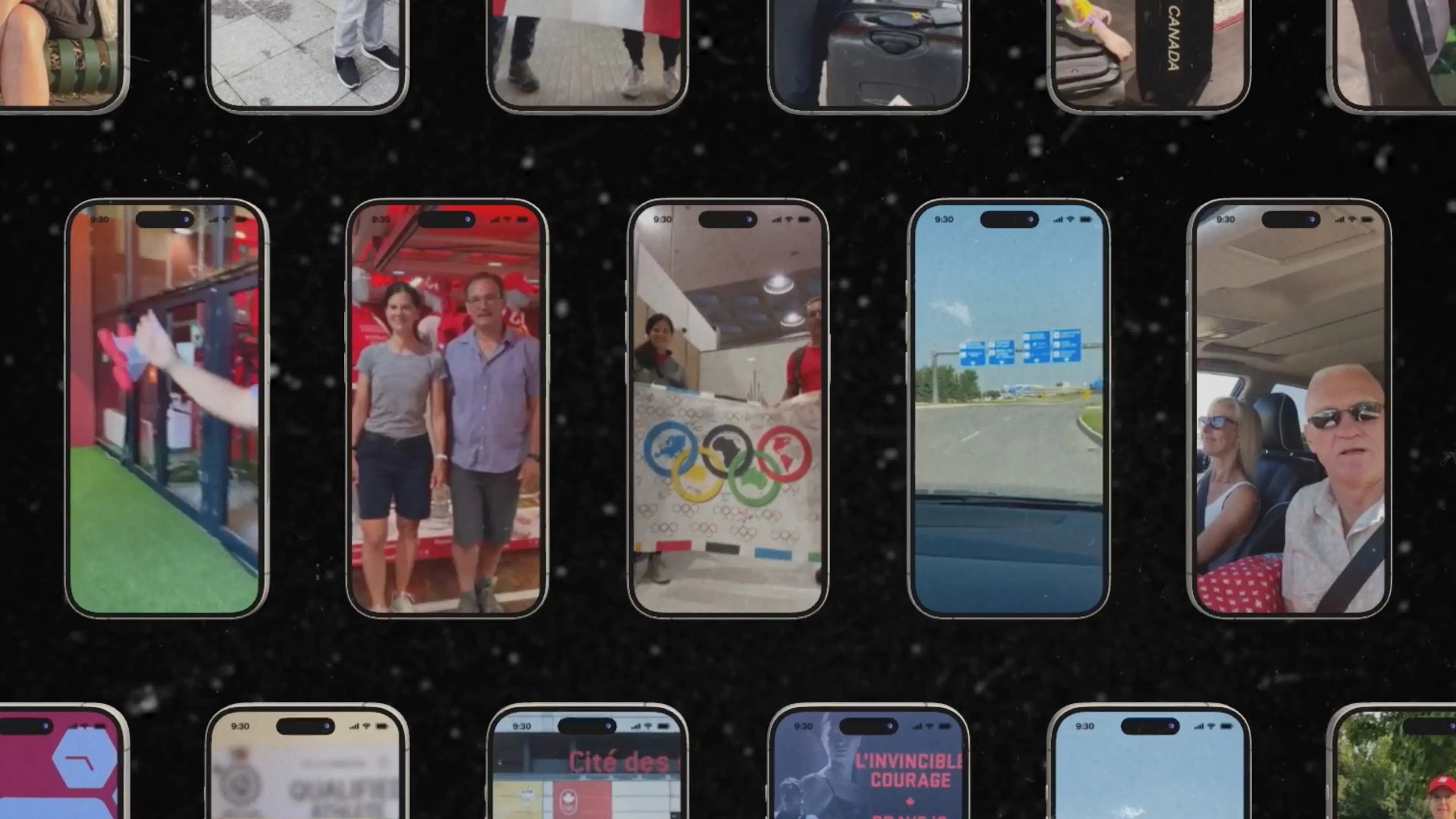 A grid of smartphone screens displaying various social coverage of Molson Paid Through Parents.