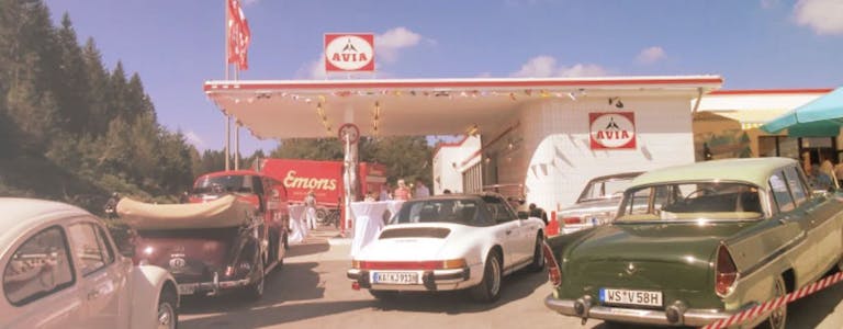 Retro Tankstelle an der B28 Retro Tankstelle an der B28