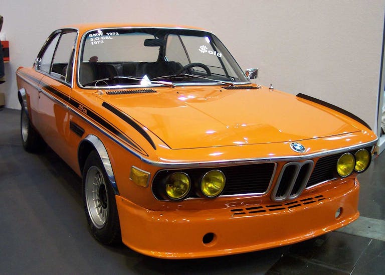 BMW 30 CSL 1973 in orange BMW 30 CSL 1973 in orange