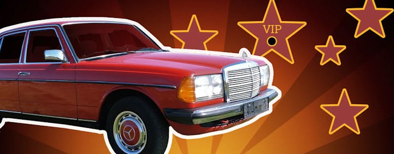 Der Mercedes W123 der Promis Der Mercedes W123 der Promis
