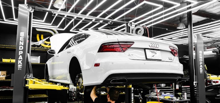 Audi bei der Inspektion