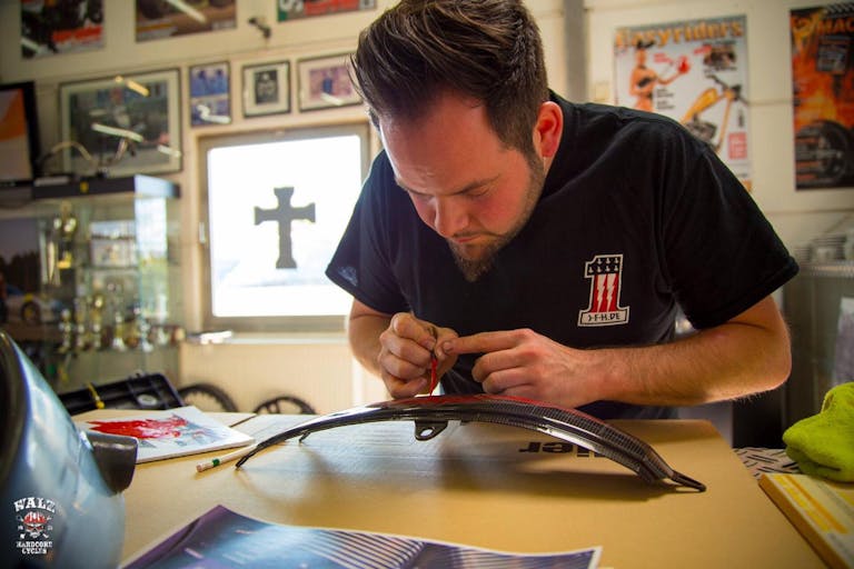 Christian Rupcic bei der Arbeit. Christian Rupcic bei der Arbeit.