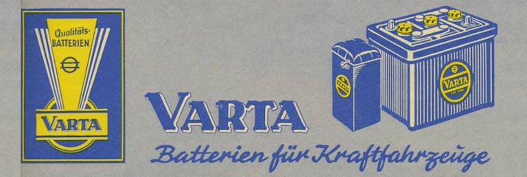 VARTA Banner: Batterien für Kraftfahrtzeuge