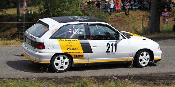 Der Opel Astra F GSi war das sportliche Sondermodell der Reihe. Hier zu sehen im Einsatz bei der Rally Bohemia Historic 2019. Der Opel Astra F GSi war das sportliche Sondermodell der Reihe. Hier zu sehen im Einsatz bei der Rally Bohemia Historic 2019.