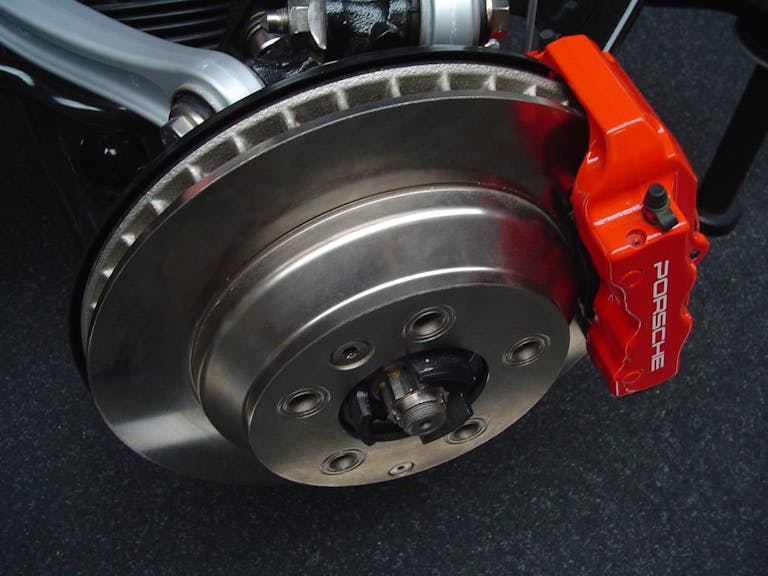 Scheibenbremse aus der Nahansicht Scheibenbremse aus der Nahansicht