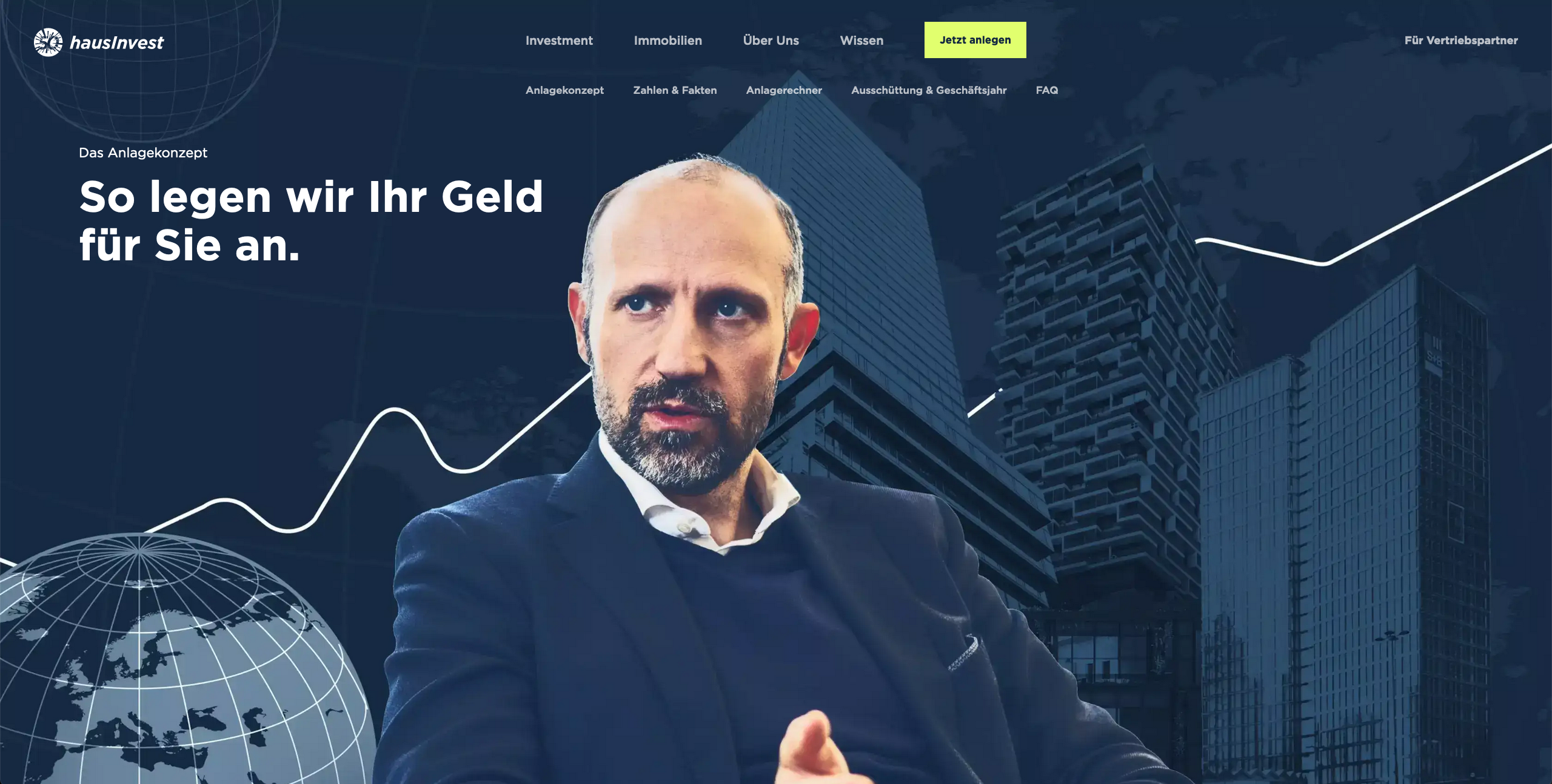 Art Direction für hausInvest.