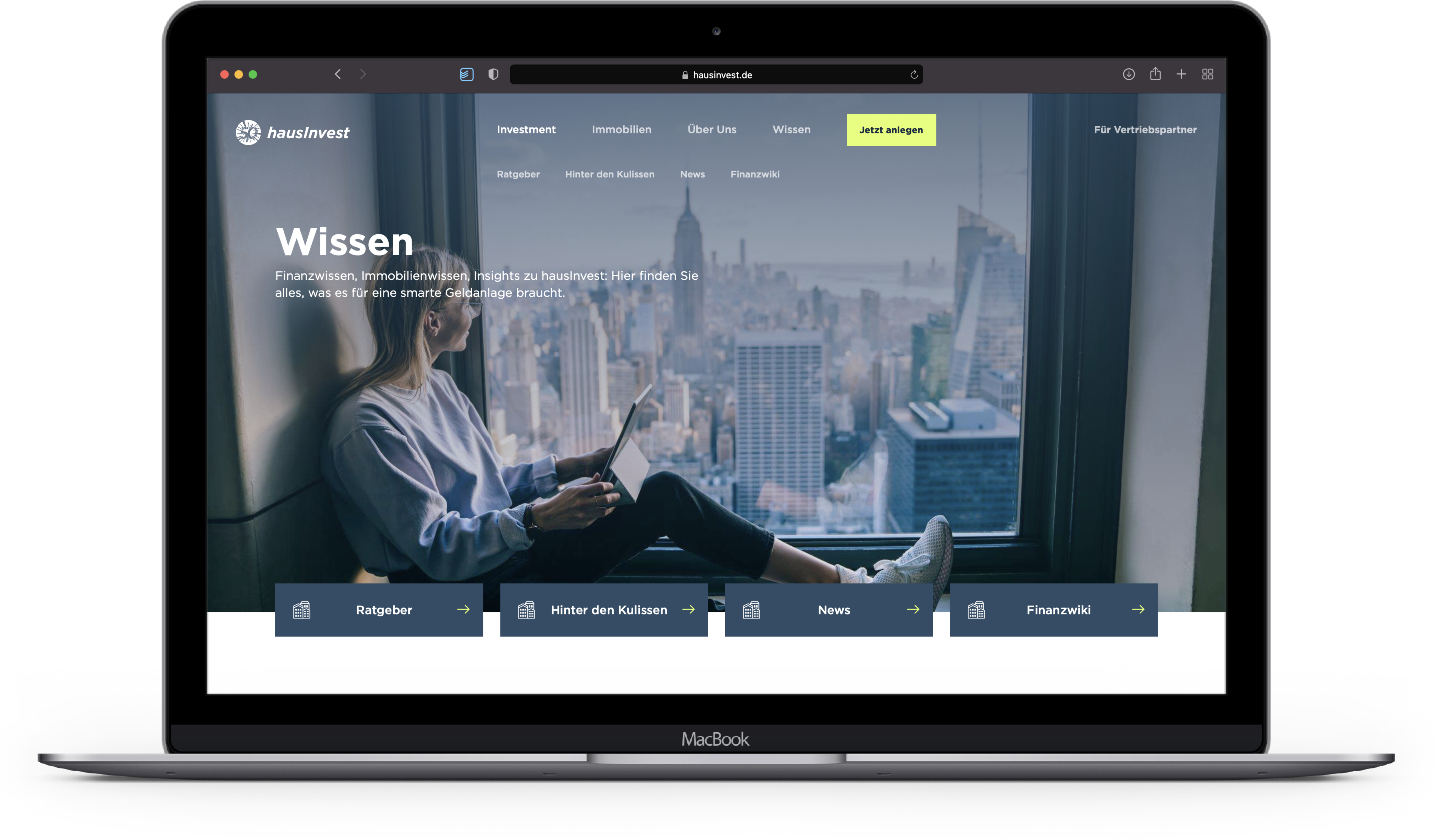 Commerz Real hausInvest Ratgeber Bereich Wissen.